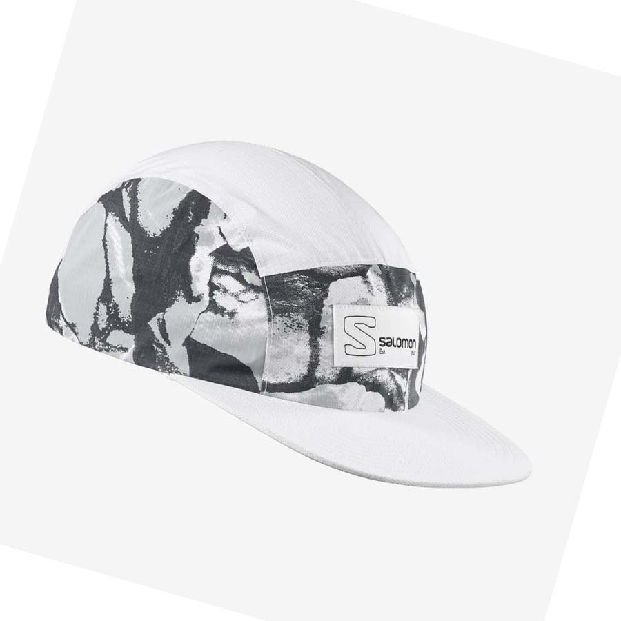 Salomon BONATTI WATERPROOF FIVE PANEL Kadın Şapkalar Beyaz | TR 2170HAP